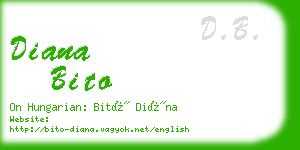 diana bito business card